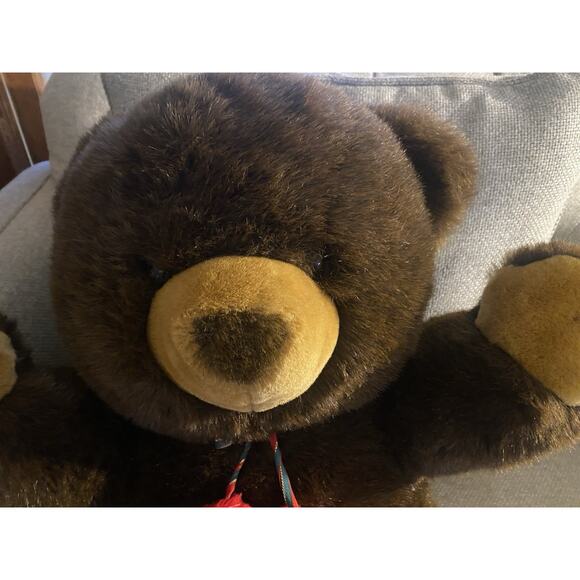 VINTAGE JC PENNY HOLIDAY COLLECTION TEDDY BEAR PLUSH with mittens - Picture 2 of 7